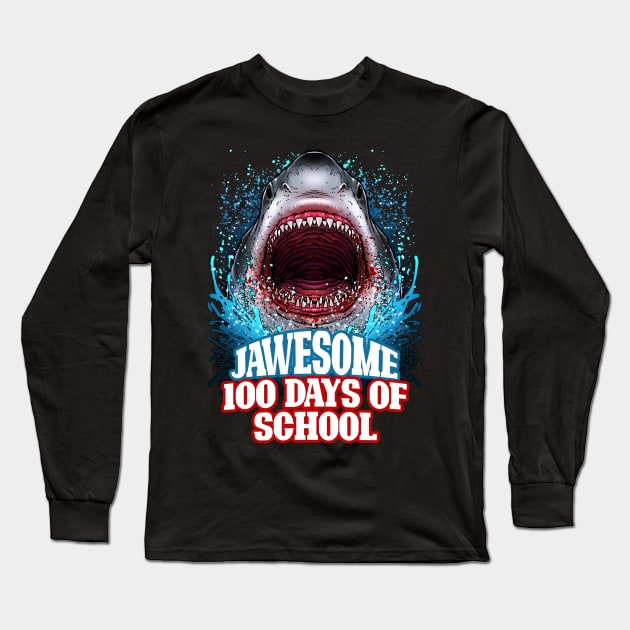 Jawesome 100 Days Of School Long Sleeve T-Shirt by BDAZ